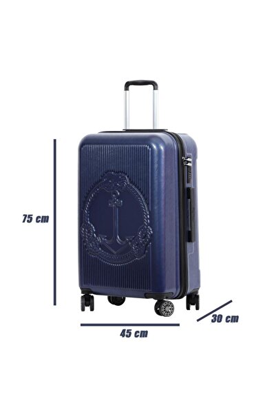 Biggdesign Ocean Lacivert Büyük Boy 28" Valiz
