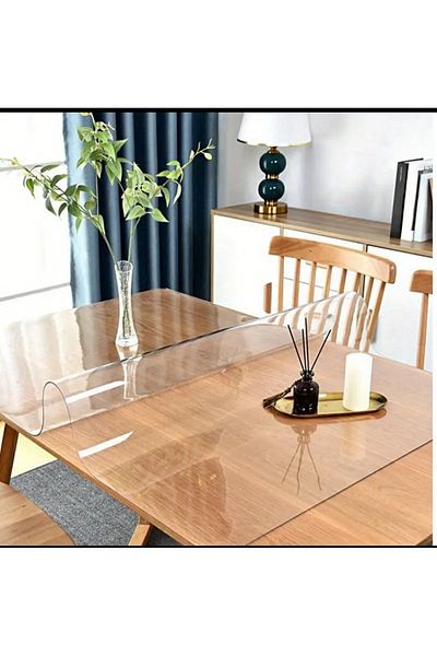 Blue Home Față de masă japoneză transparentă groasă, anti-alunecare, PVC, 1,5 mm