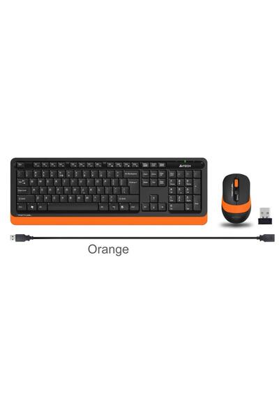 A4 Tech AP68 Fg1010 2.4G Turuncu Q Fn-Mm Klv+Optik Mouse Set