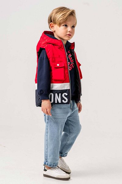 Gold Class Kidswear Waterproof Lined Hooded 3 Piece Boy's Vest Set