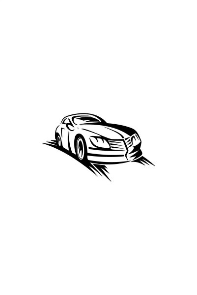 Generic Brand ملصق سيارة رياضية مقاس 20 × 12 سم