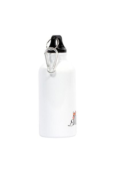 Biggdesign Dogs Aluminum Flask with Carabiner 400 ml