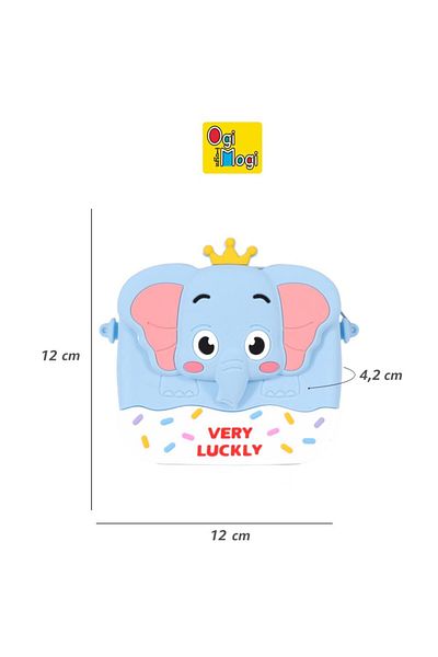 Ogi Mogi Toys Τσάντα χειρός μπλε ελέφαντα σιλικόνης