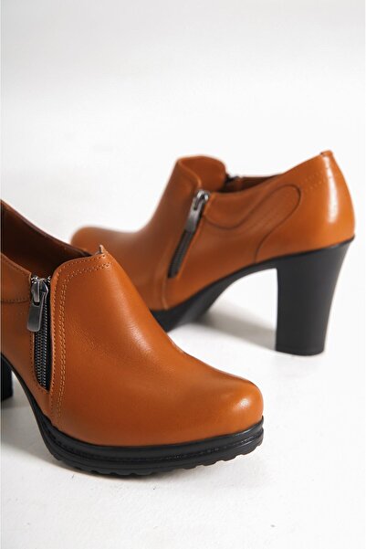 Tamdabu Ayakkabı أحذية نسائية جلدية حقيقية تان