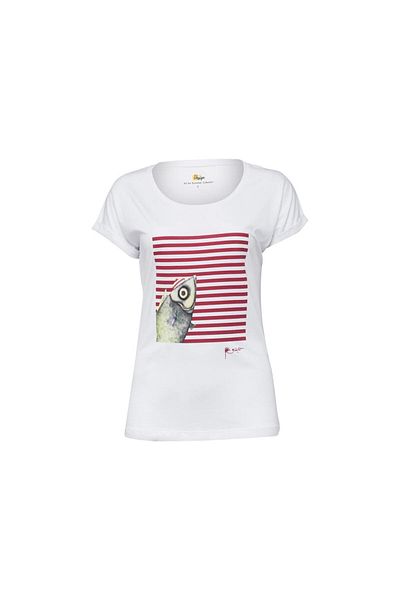 Biggdesign Pistachio Striped Women's T-shirt