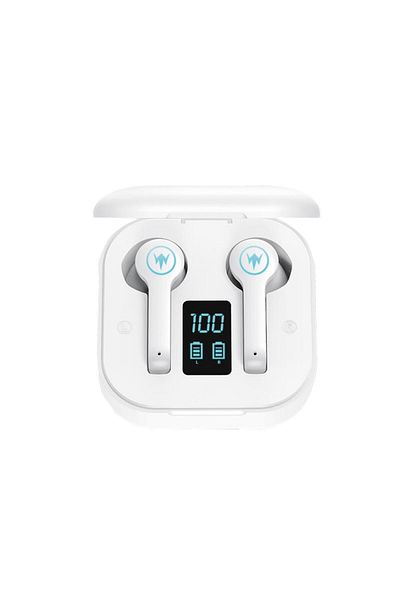 Moodix Kı23k49 Bluetooth Kulakiçi Kulaklık Beyaz Lcd Ekranlı