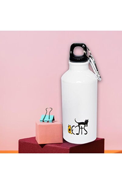 Biggdesign Biggdesig Cats Karabierli Aluminum Flask 400 ml