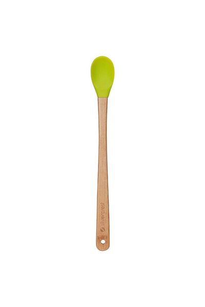 Silver Crest Spt-02 Set of 5 Colorful 26cm Long Silicone Bamboo Spatulas