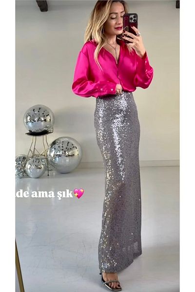 BEBE PLUS Fusta cu paiete