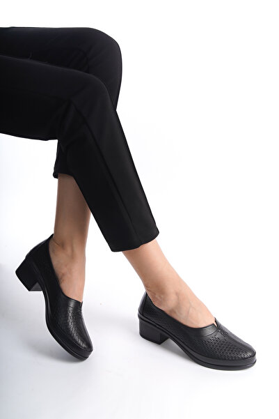 Tamdabu Ayakkabı Γυναικεία παπούτσια Comfort Μαύρα από Γνήσιο Δερμάτινο Ανατο...