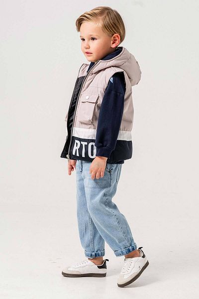 Gold Class Kidswear Waterproof Lined Hooded 3 Piece Boy's Vest Set