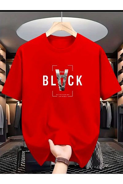 Medinenur ΜΑΥΡΟ ΤΥΠΩΜΕΝΟ BASIC T-SHIRT