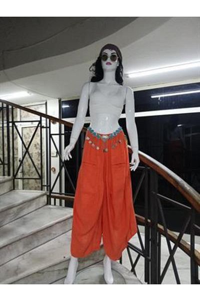 Bohem Stil Italian Linen Shalwar Trousers with Pockets (between Size 36-48)