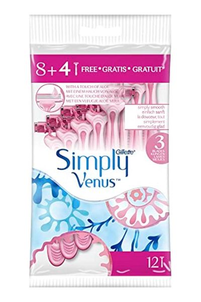 Gillette Venus جليت سيمبلي فينوس مكينة ثلاثة شفرات 8 4 حبة