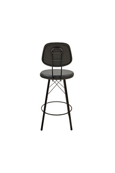 Just Home Metal Bar Taburesi - Siyah - 102,5x38x38 cm