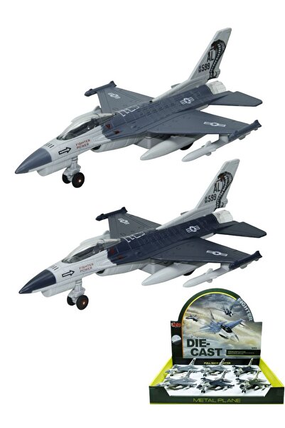 BYCEGU 76056 SAVAŞ UÇAĞİ ÇEK BIRAK ÖZELLİĞİ OYUNCAK METAL SAVAŞ UÇAĞİ BİR ADETTİR