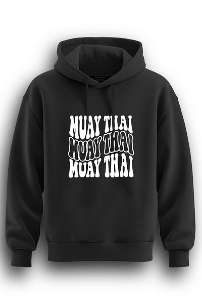 TOP GLORY Суитшърт с качулка и щампа за муай тай - 3-прежден суитшърт MTHAI2271