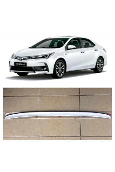 caralp Toyota Corolla 2013-2018 Sedan Bagaj Üstü Spoiler Parlak Beyaz