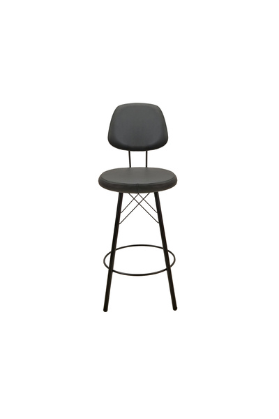 Just Home Metal Bar Taburesi - Siyah - 102,5x38x38 cm