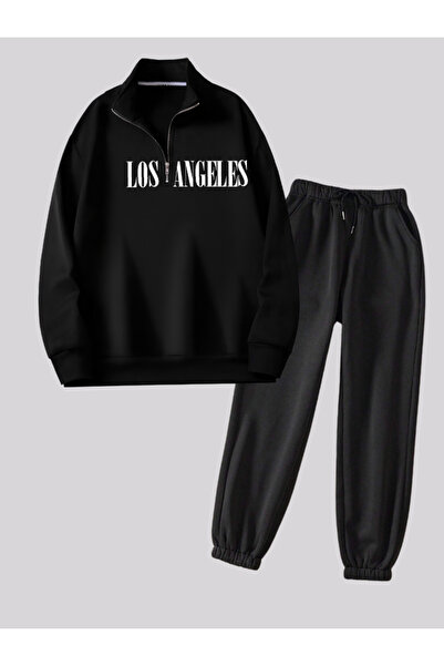 Revasser Unisex Women'S/Men's Losangeles Custom Printed Color Zip-Up Stand Co...