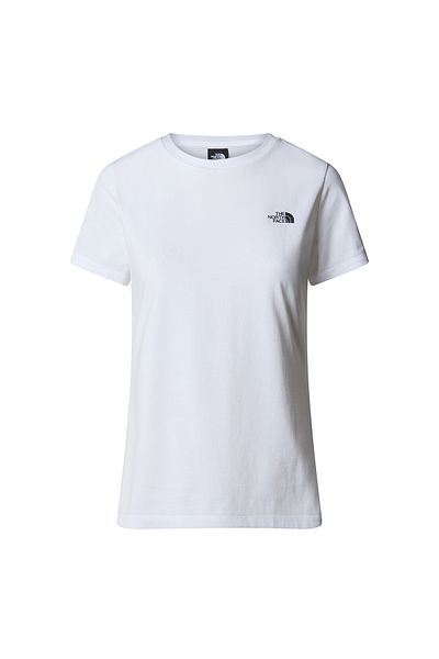 THE NORTH FACE Simple Dome Damen Weißes Outdoor-T-Shirt Nf0a87nhfn41