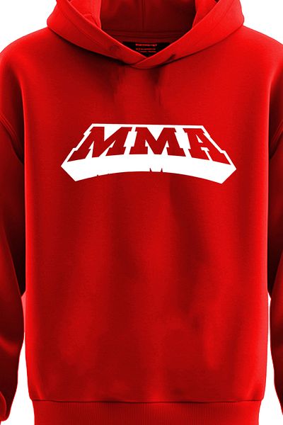 TOP GLORY Суитшърт с качулка и принт на гърдите MMA - 3-прежден суитшърт MMA4542