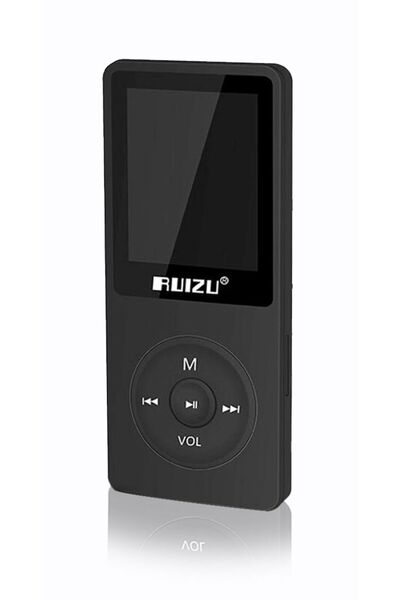 Ruizu X02 Ultra Ince Mp3 Çalar 4gb Fm Radyo Siyah