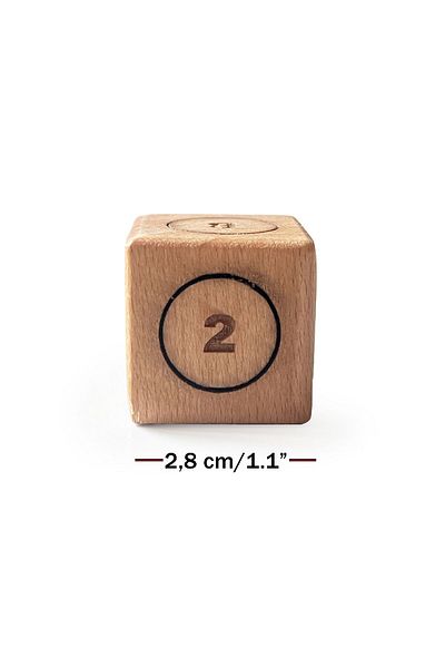 Shark Anatolia Wooden Vido Dice Doubling Cube 28x28mm