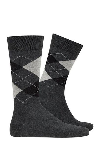 D'S Damat Anthracite Men's Plaid Socks