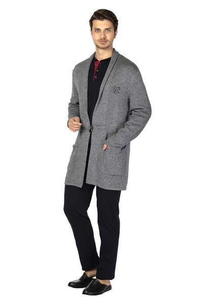 D'S Damat Navy Blue Rob Melange Knitwear