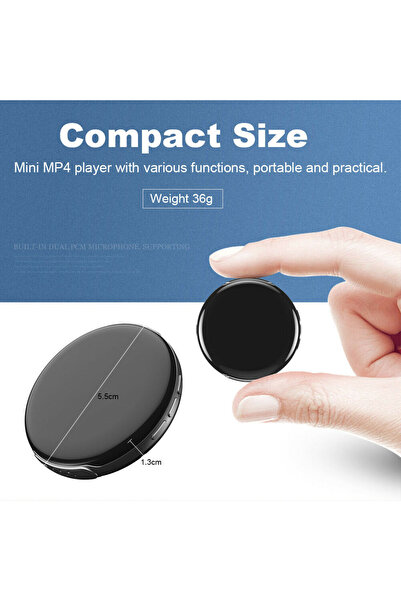 Ruizu M1 Mini Hoparlörlü Bluetooth Mp3 Çalar 8gb
