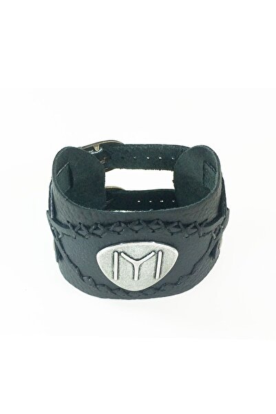 Shark Anatolia Well Filled Leather Bracelet Black