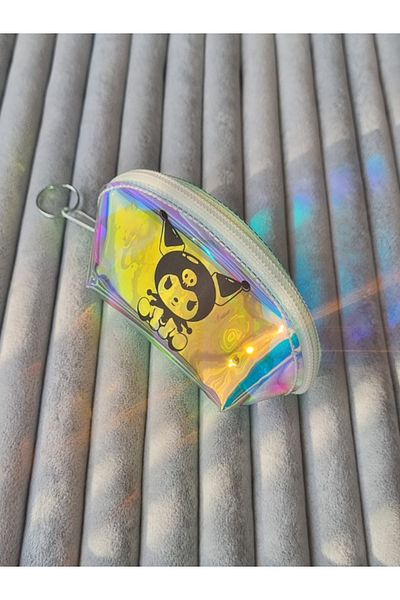 Brassito Stylish Design - Children's Wallet, Chrome Clear, Glossy Zipper and Keychain