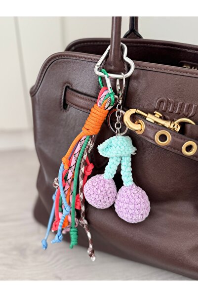 CHARMLUCKY ÖRGÜ ÇİÇEK CHARM ÇANTA AKSESUARI