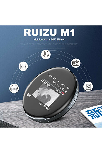 Ruizu M1 Mini Hoparlörlü Bluetooth Mp3 Çalar 8gb