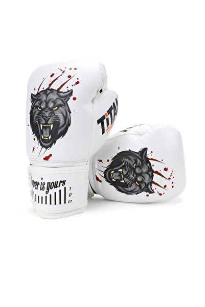 Titan Sport TİTAN SPORT BEYAZ PUMA DESENLİ BOKS ELDİVENİ