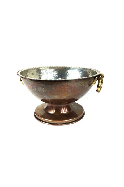 Shark Anatolia Copper Punch Sherbet Bowl Antique Oxide 27cm