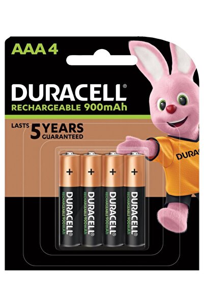 Duracell بطاريات AAA4 قابلة لإعادة الشحن