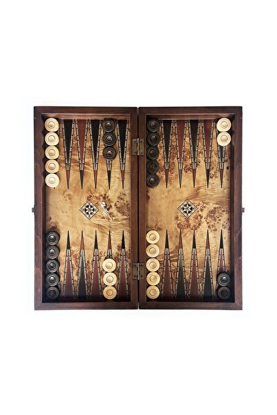 Helena Wood Art Classic Handmade Wooden Backgammon Set Large Size