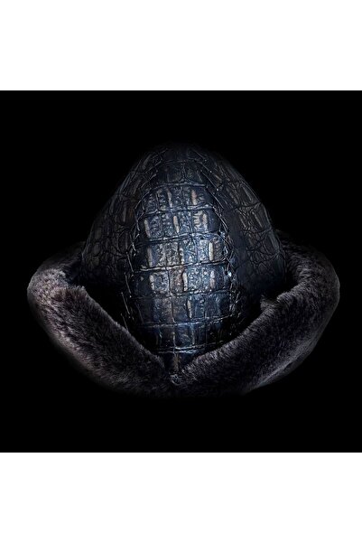 Shark Anatolia Ertugrul Gazi Genuine Leather Börk Hat Crocodile