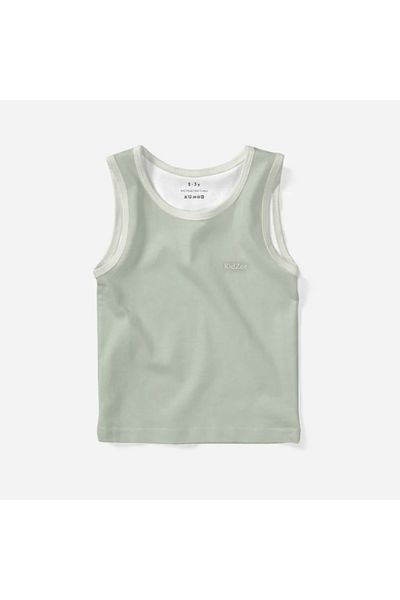 KidZee Sage Color Kids Tank Top Zee-Suit