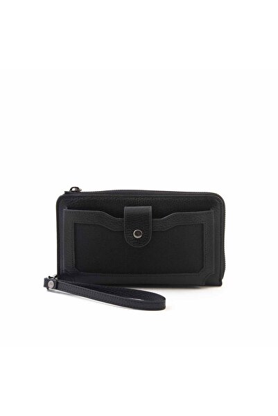 MOCASSINI Black Floater Leather Men's Keychain Y1910