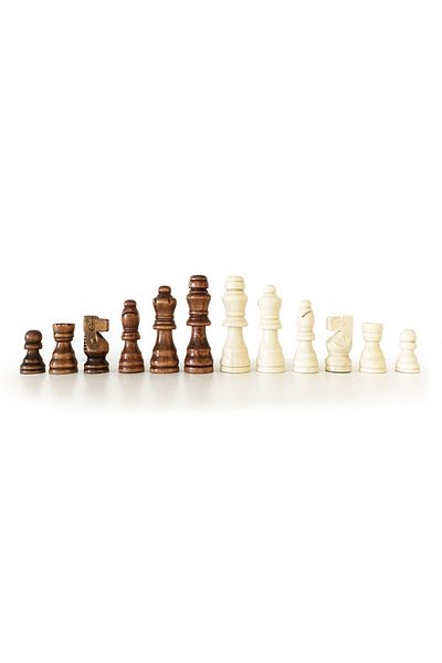 Star Oyun Star Wooden Chess Piece Set No:2