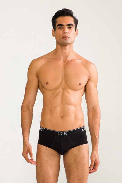 D'S Damat Slip confort pentru bărbați - negru