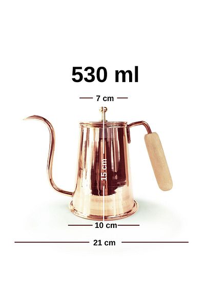 Shark Anatolia Coffee House Copper Teapot