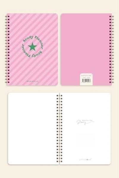 NcK Pink A5 Spiral Study Planner - Study Planner - Exam Preparation Ayt-Tyt-Kpss-Ales-Yds