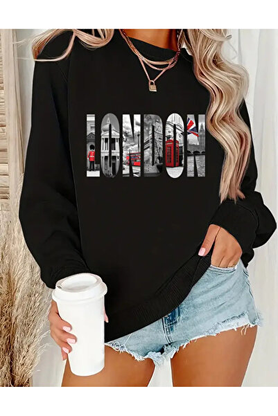 Marco Fresco Unisex Φούτερ με στάμπα LONDON