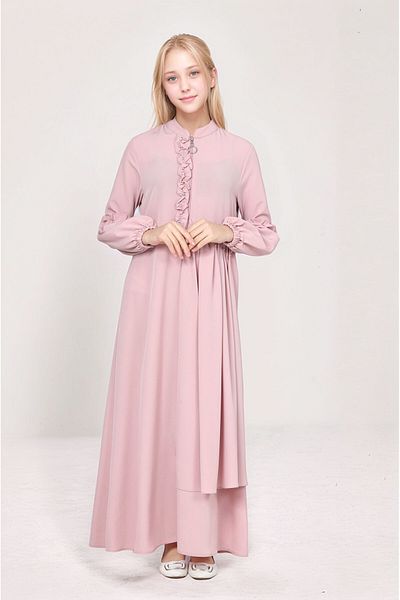 Pantulux Young Girls Long Cap Ferace - Girl's Dress Suitable for Hijab Wear