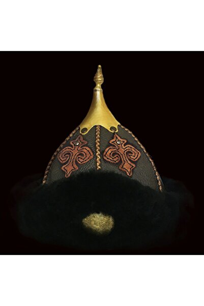 Shark Anatolia Genuine Leather Handmade Black Brown with Börk Dome