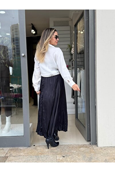 Quzu Maxi Saten Etek